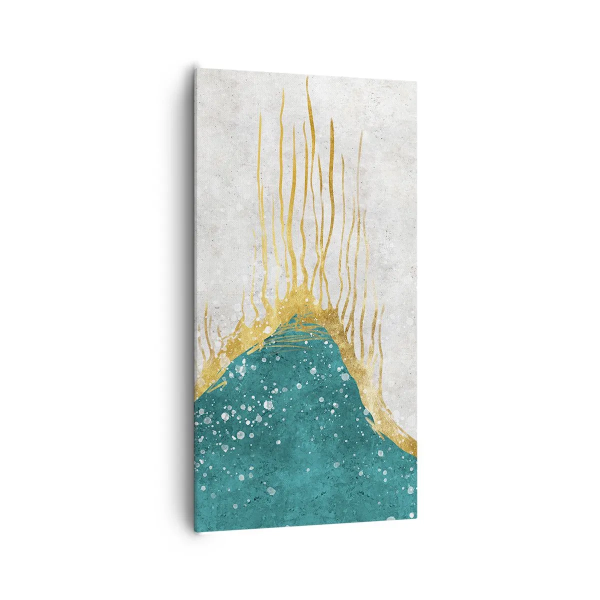 Schilderen op canvas - Gouden vloed - 65x120 cm