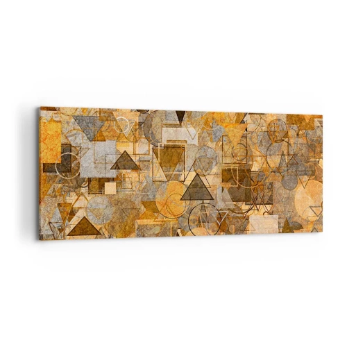 Schilderen op canvas - De wereld in vorm - 100x40 cm