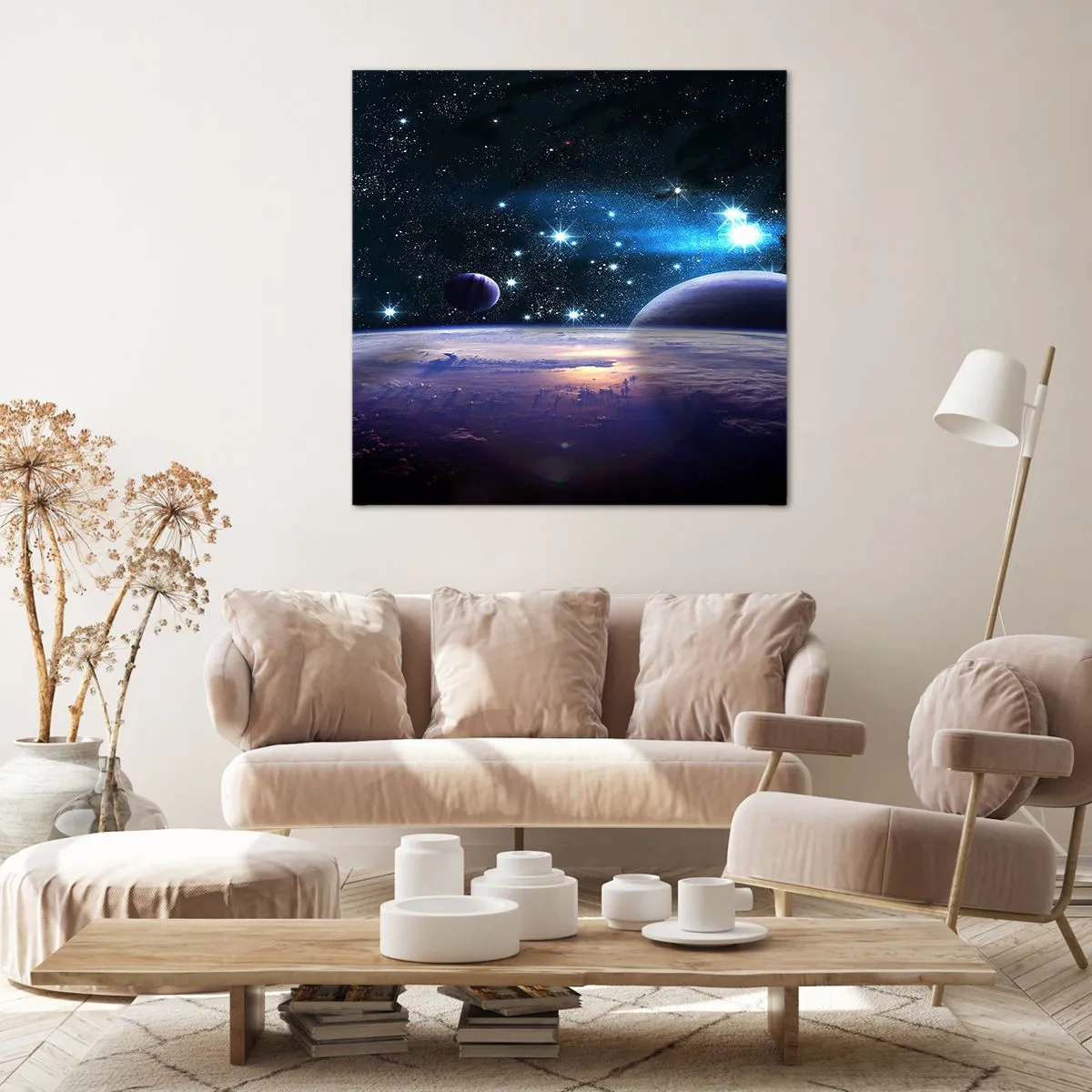 Schilderen op canvas - Nog steeds alleen? - 60x60 cm