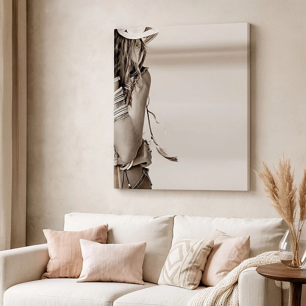 Schilderen op canvas - Waarom een ​​meisje - 30x30 cm