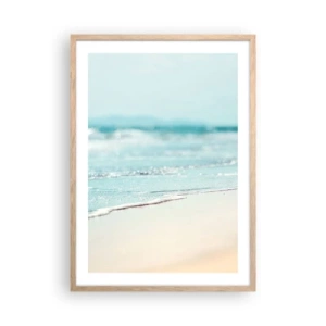 Een poster in een licht eiken lijst - Warmte en geluid - 50x70 cm