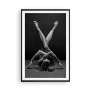 Poster in een zwarte lijst - De geometrie van naaktheid - 61x91 cm
