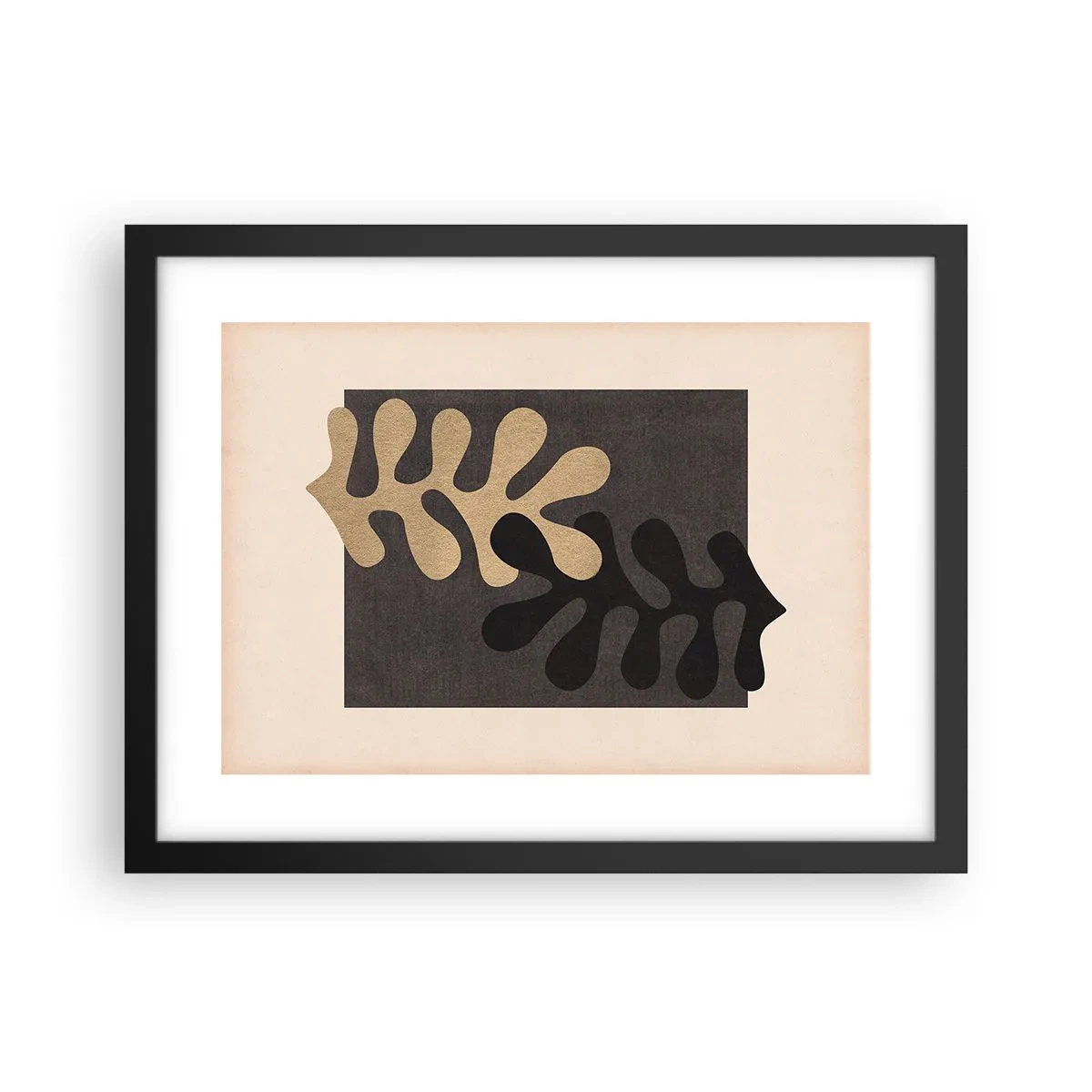 Poster in een zwarte lijst - Afwezigheid en complement - 40x30 cm