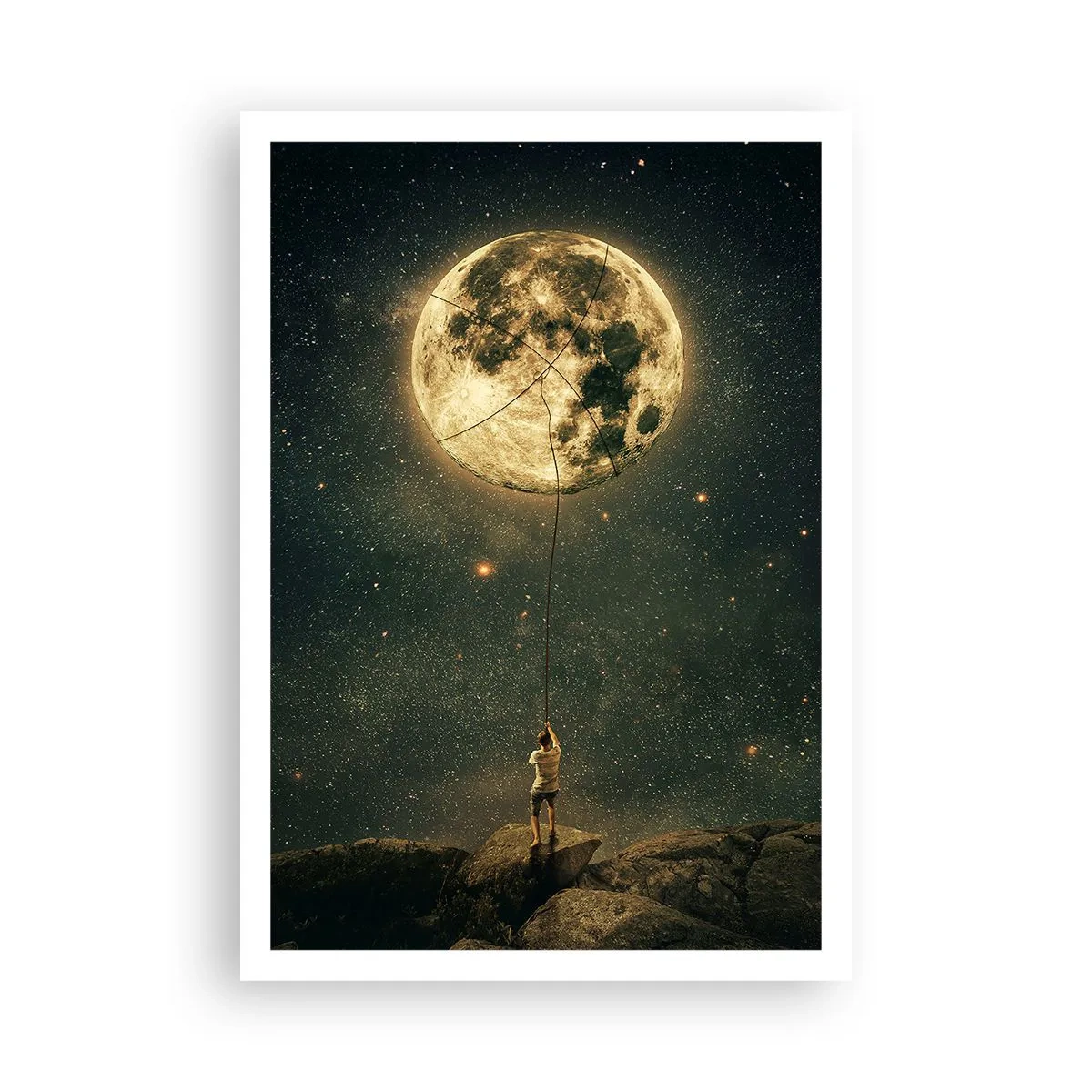 Poster - Iemand die de maan heeft gestolen - 70x100 cm