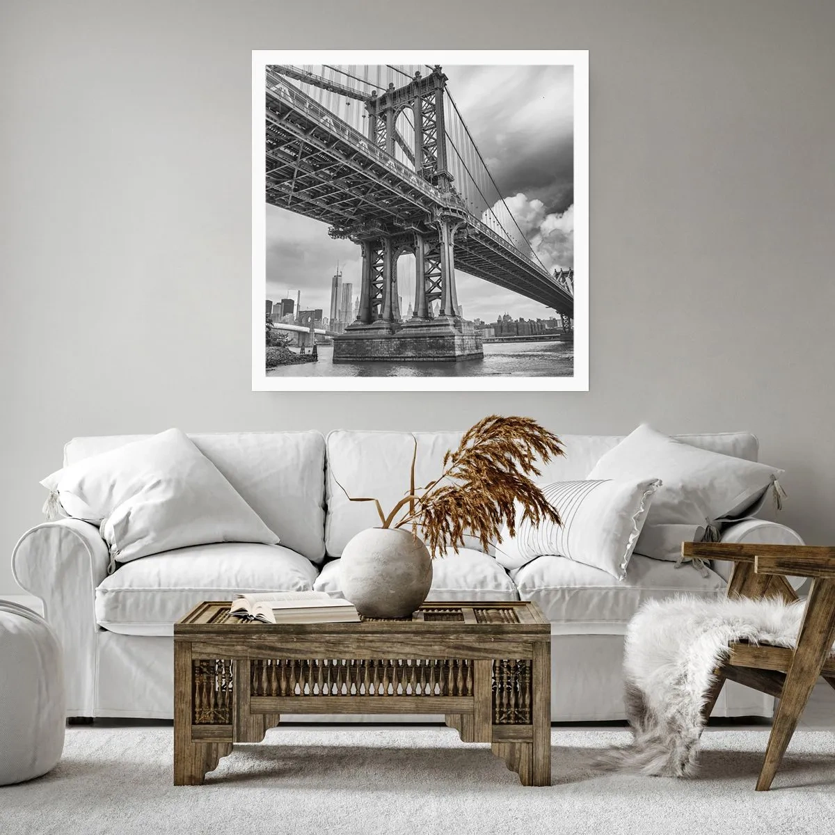 Poster - Naar het hart van de stad - 60x60 cm