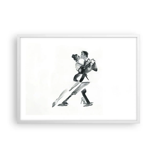 Poster in een witte lijst - In één slag - 70x50 cm