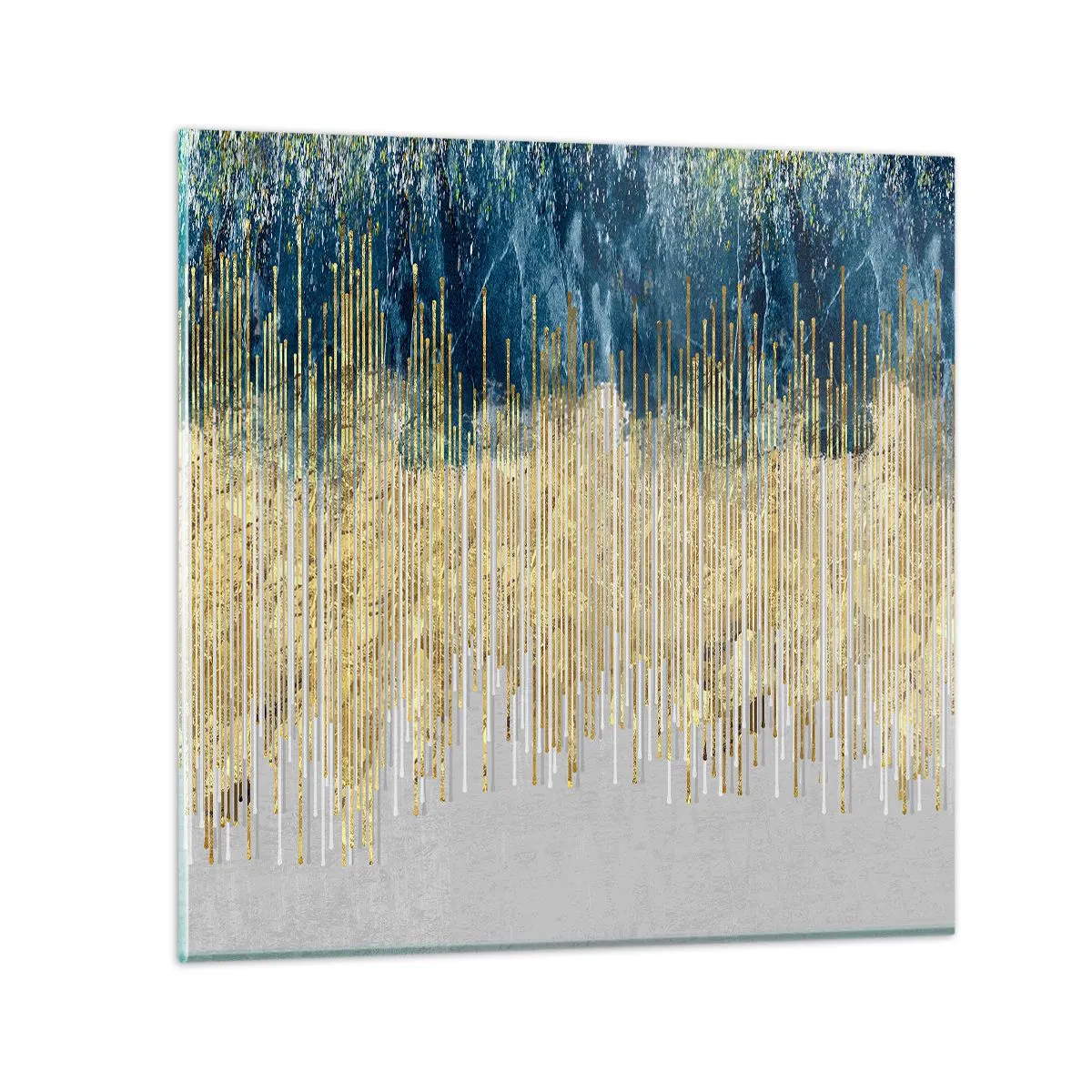 Schilderen op glas - Vergulde grens - 30x30 cm