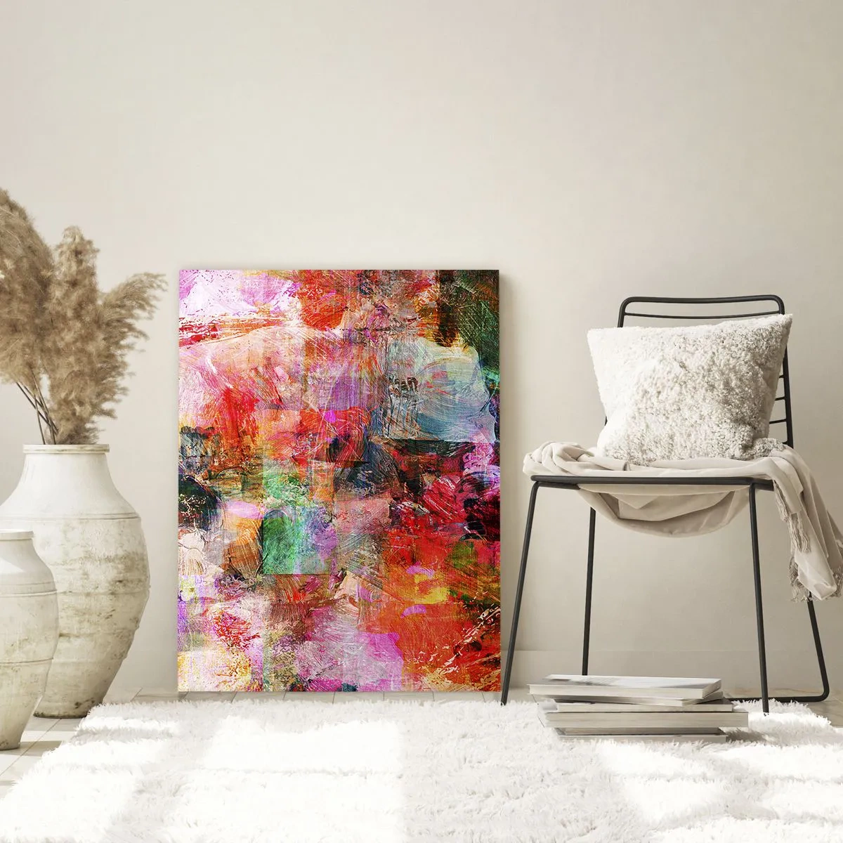 Schilderen op glas - Een reis door de rozen - 70x100 cm