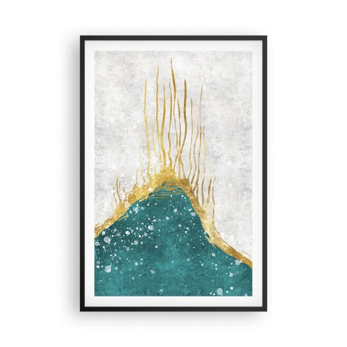 Poster in een zwarte lijst - Gouden vloed - 61x91 cm