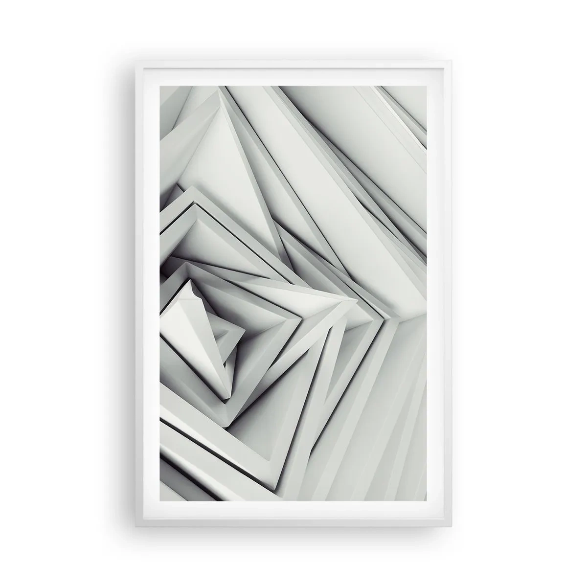 Poster in een witte lijst - Scherpe hoeken knoppen - 61x91 cm