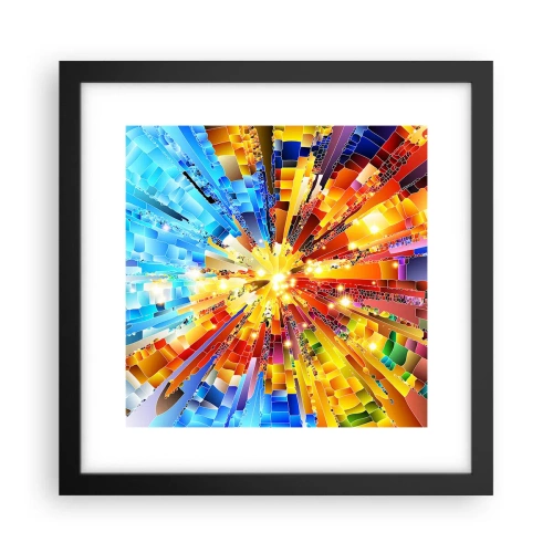 Poster in een zwarte lijst - In medias res - 30x30 cm