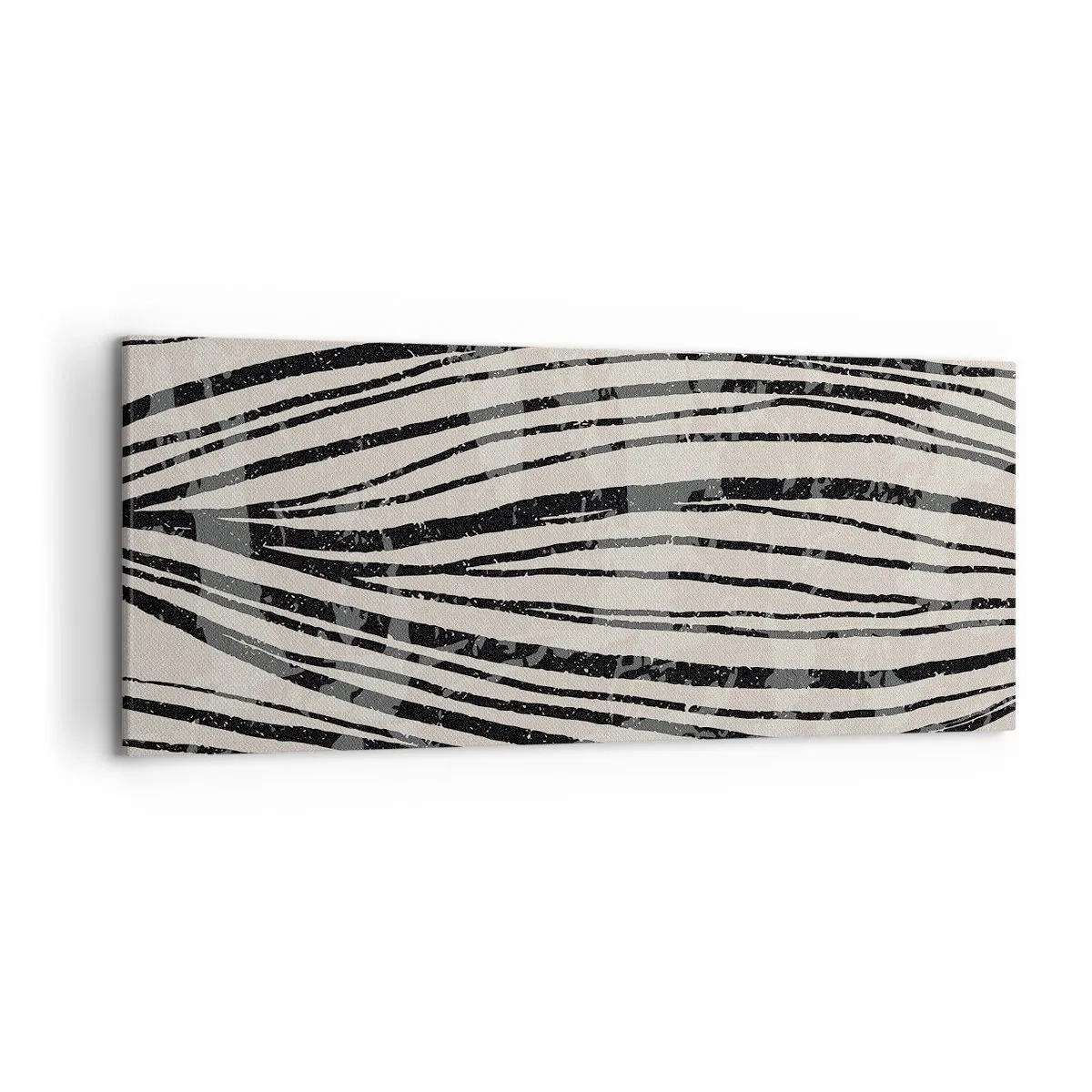 Schilderen op canvas - Lijnoverstromingsvlakte - 120x50 cm