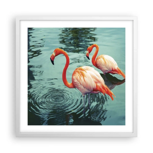 Poster in een witte lijst - We zijn nu in de mode - 50x50 cm