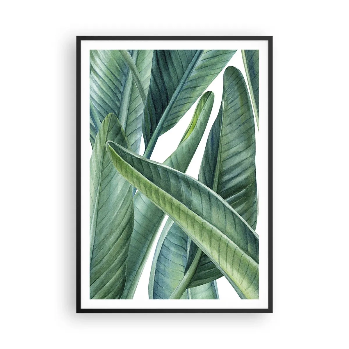 Poster in een zwarte lijst - Groen zelf - 70x100 cm