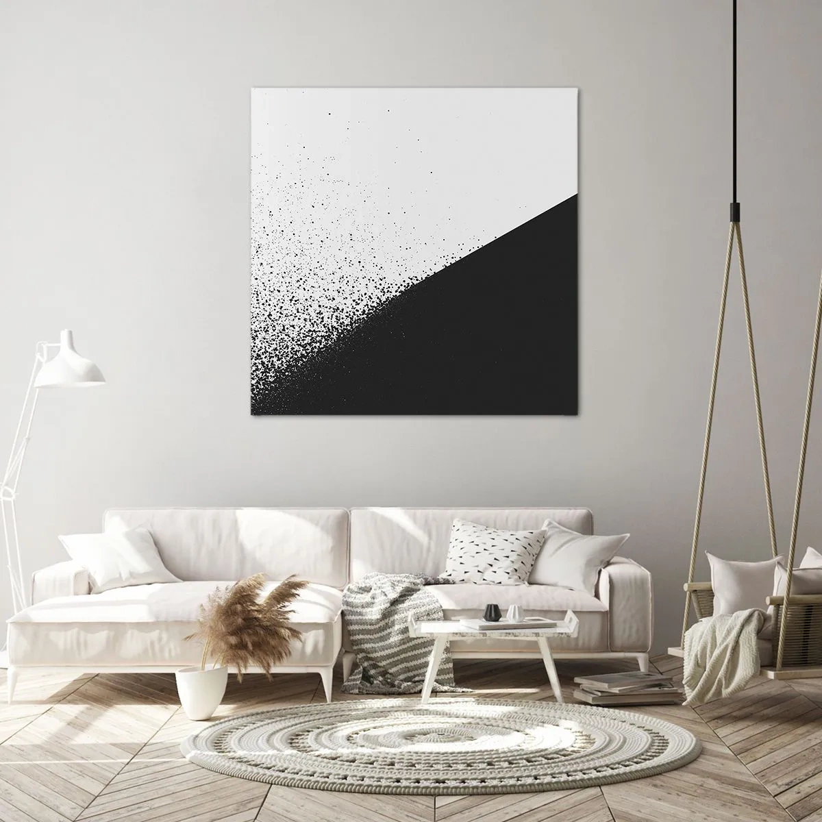 Schilderen op canvas - Steeds sneller, meer en meer - 60x60 cm
