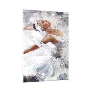 Schilderen op glas - Delicaat en licht als tule - 50x70 cm