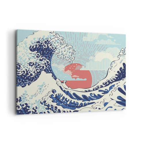 Schilderen op canvas - Van Japanse inspiratie - 100x70 cm