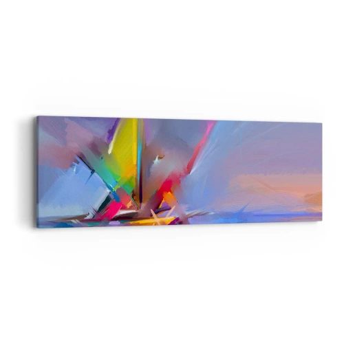 Schilderen op canvas - Propellers als een vogel - 90x30 cm