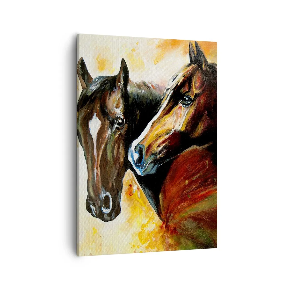Schilderen op canvas - Twee keer zo sierlijk - 50x70 cm