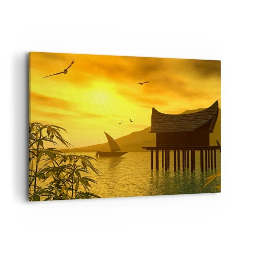 Schilderen op canvas - De verlangde vrede - 120x80 cm