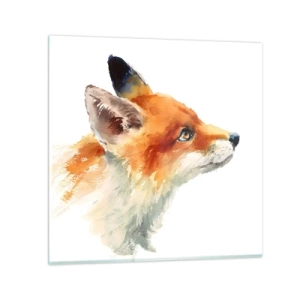 Schilderen op glas - Je kunt nooit voorzichtig genoeg zijn - 60x60 cm