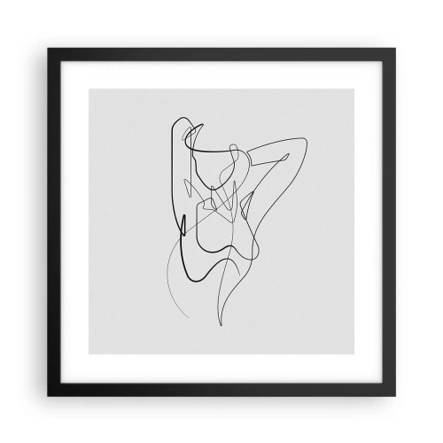 Poster in een zwarte lijst - Zoals je echt bent… - 40x40 cm