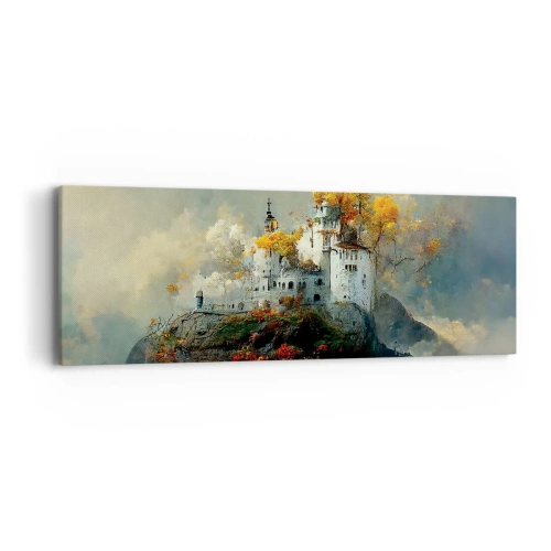 Schilderen op canvas - Het begin van een romantisch verhaal - 90x30 cm