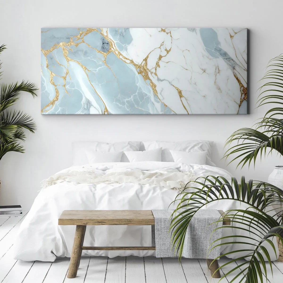 Schilderen op canvas - Rijkdom van steen - 90x30 cm