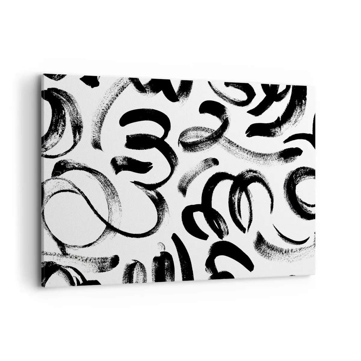 Schilderen op canvas - Zwart op wit - 120x80 cm
