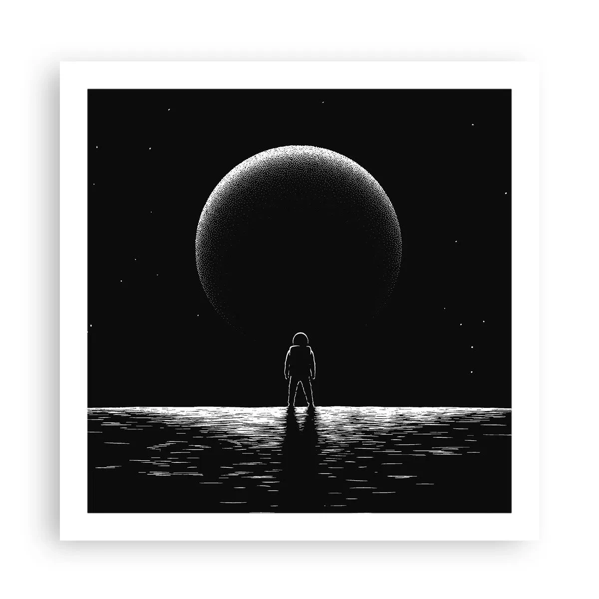 Poster - Oog in oog - 60x60 cm