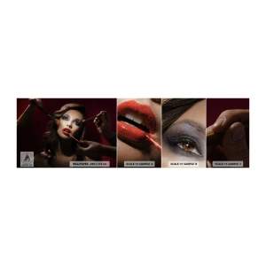 Fotobehang Staaltje Standard Eco - Dromerig mooi - Vrouw, Bedenken, Actrice - 100x30 cm