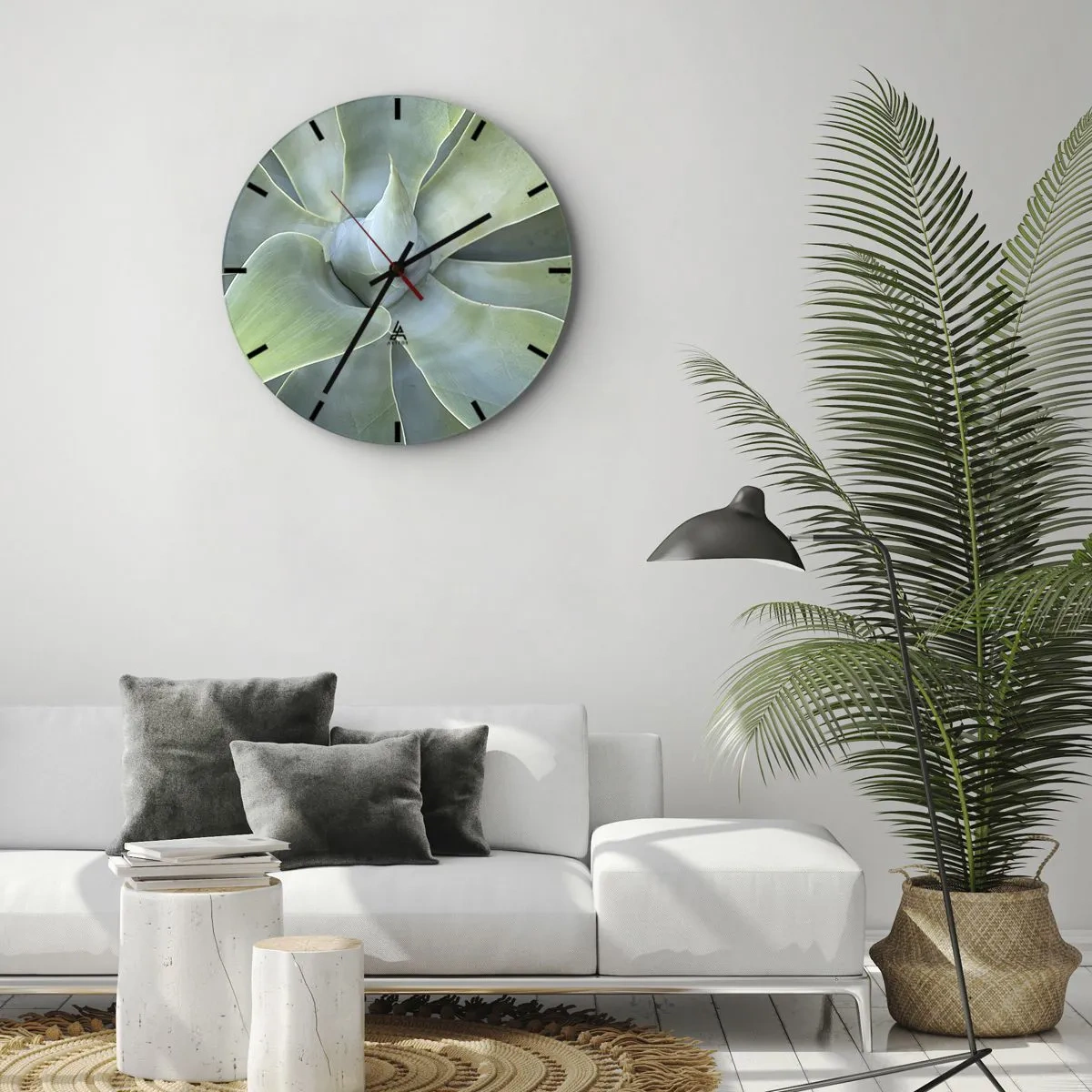 Wandklok - Klok - De geboorte van groen - 40x40 cm