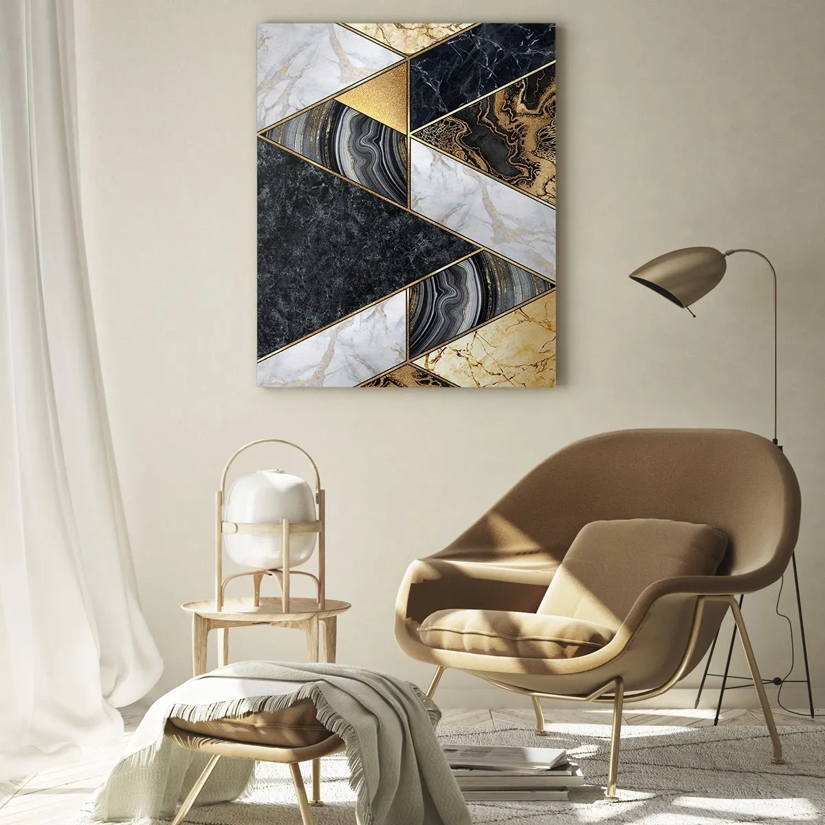 Schilderen op glas - Steen bij steen - 50x70 cm