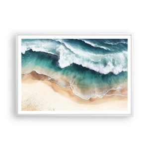 Poster in een witte lijst - De eeuwige ontmoeting - 100x70 cm