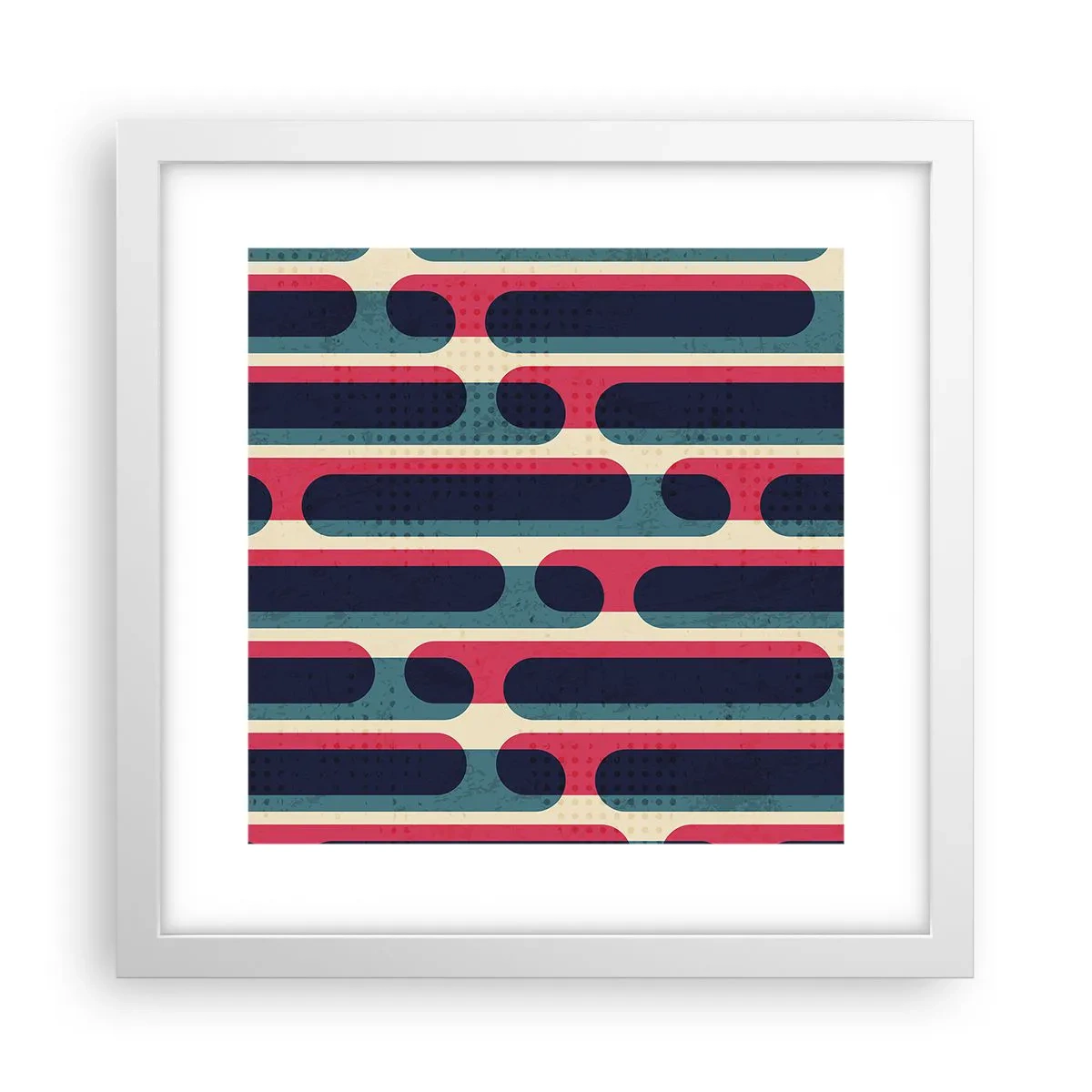 Poster in een witte lijst - In de diepte en vooruit - 30x30 cm