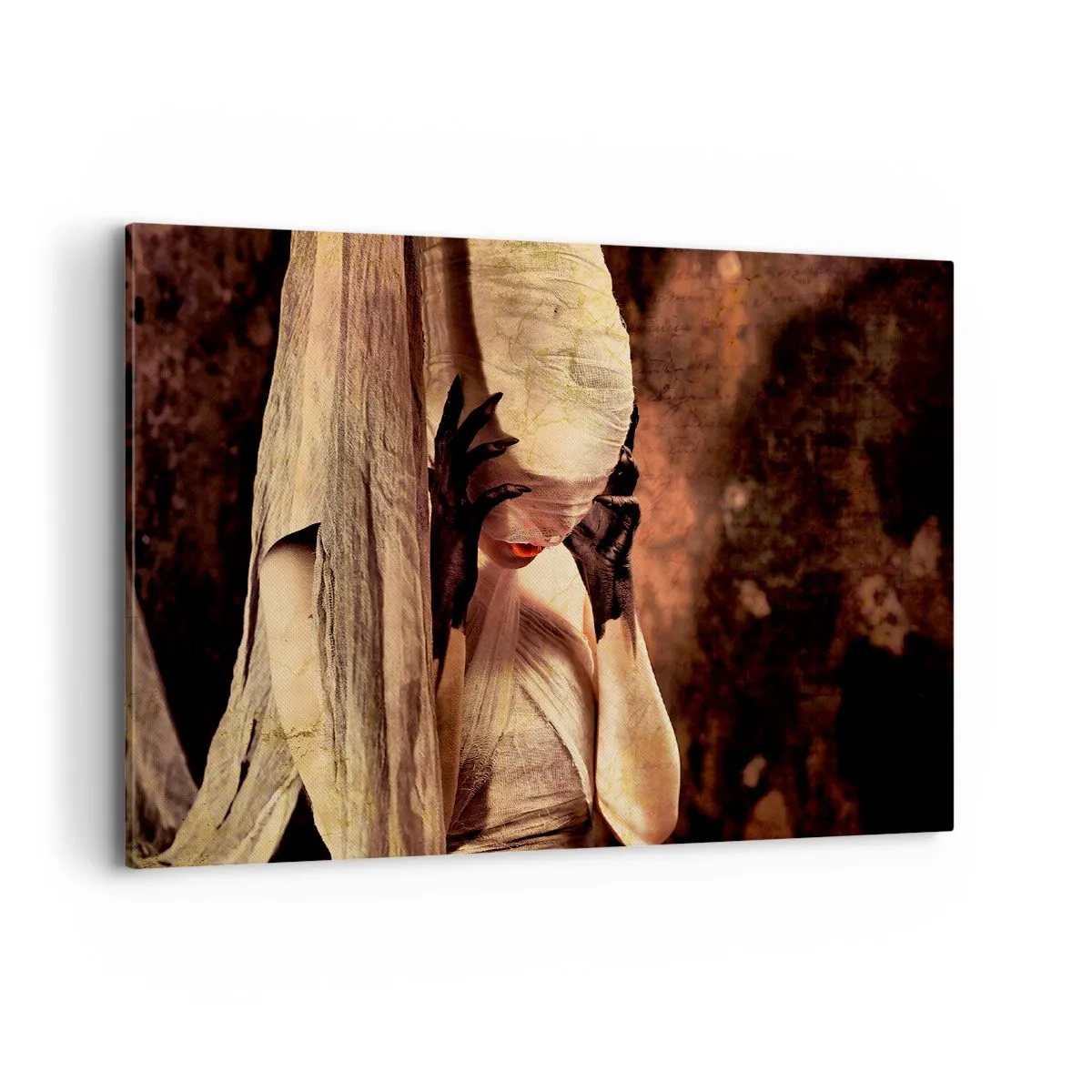 Schilderen op canvas - Tussen goed en kwaad - 100x70 cm