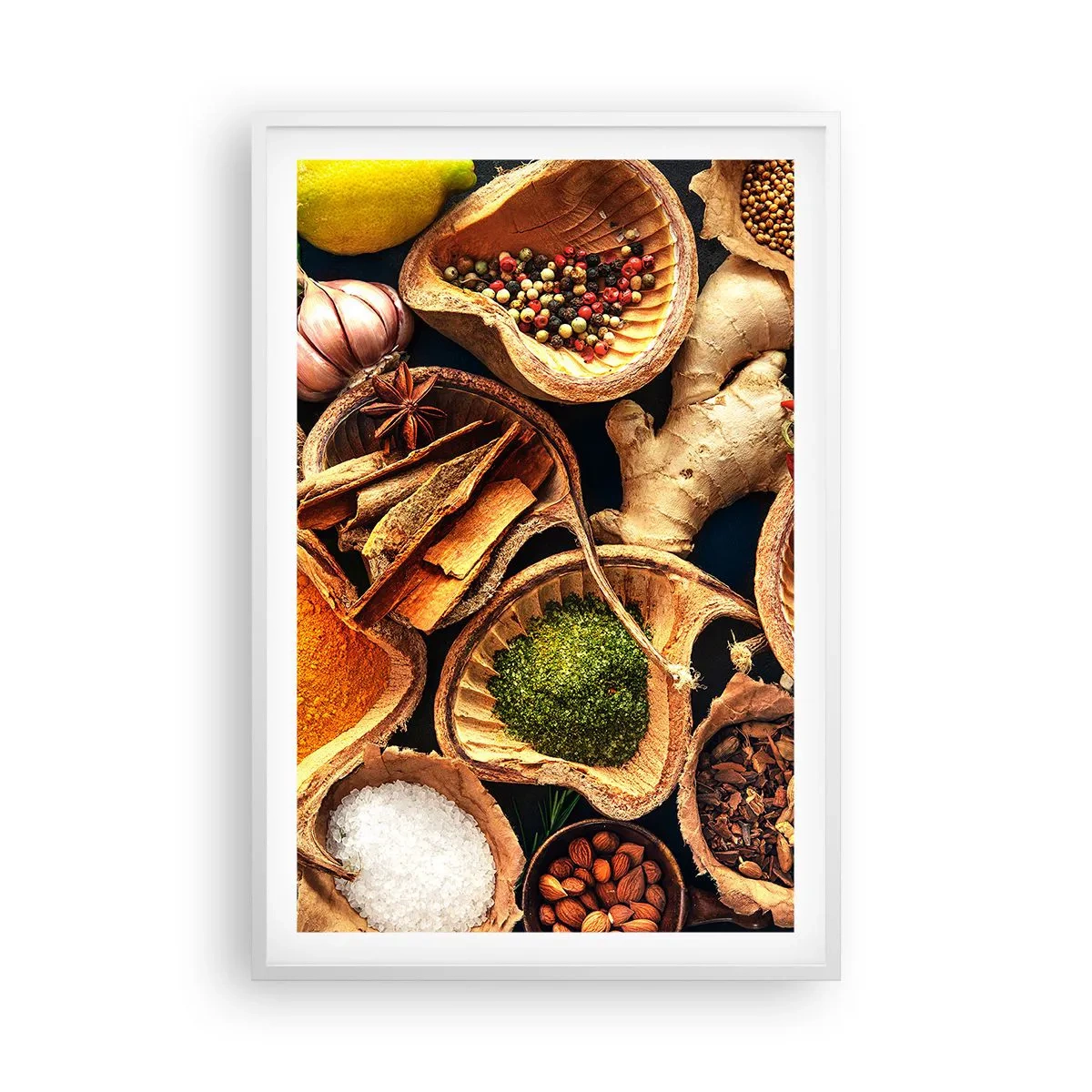 Poster in een witte lijst - Neem wat je wilt - 61x91 cm