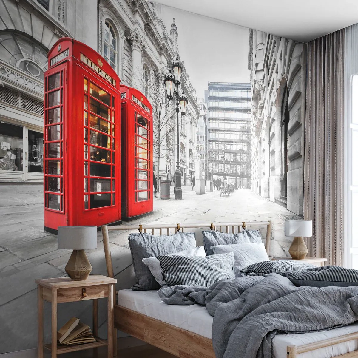 Zelfklevend Fotobehang Deluxe Sticker - Welkom in Londen - Steden, Londen, Architectuur - 250x175 cm
