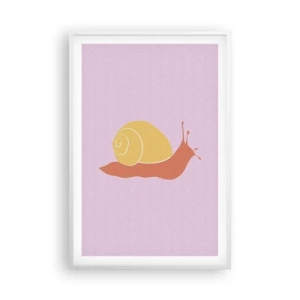 Poster in een witte lijst - Er is geen haast - 61x91 cm