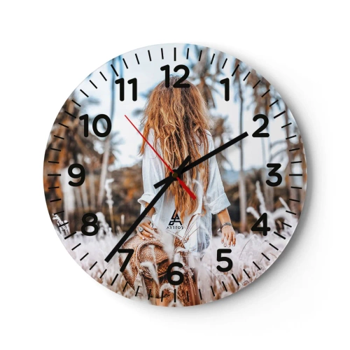 Wandklok - Klok - Geboren uit graspluis - 40x40 cm