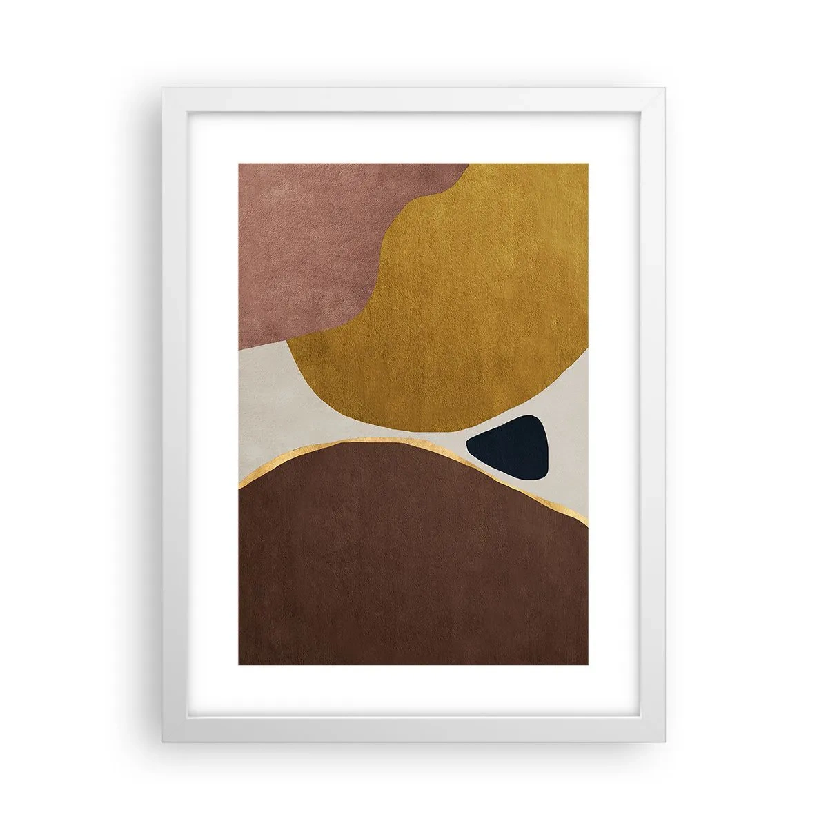 Poster in een witte lijst - Abstractie – een plek in de ruimte - 30x40 cm