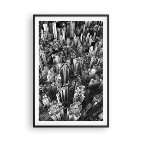 Poster in een zwarte lijst - Nog steeds hoger en hoger - 61x91 cm