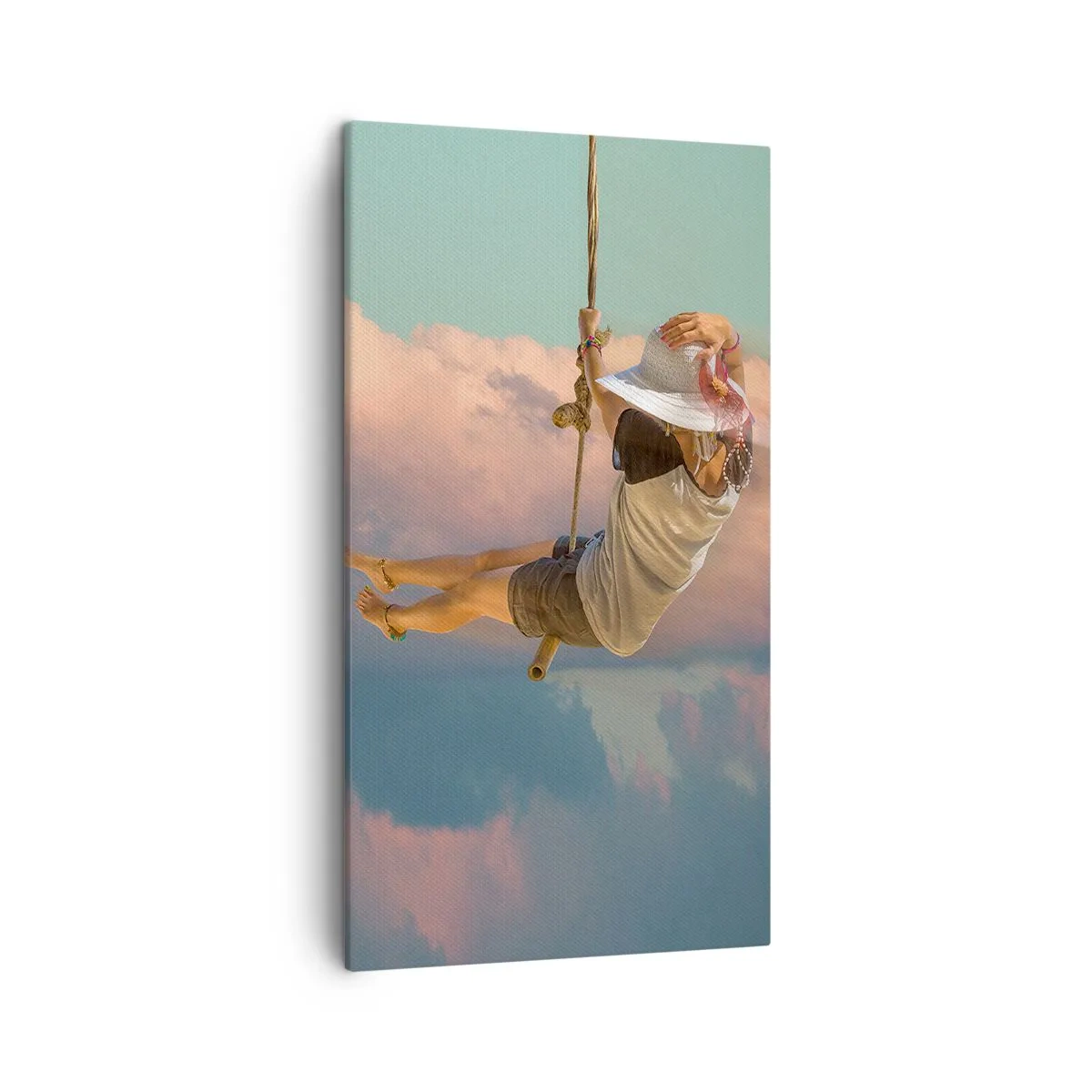 Schilderen op canvas - Plezier in de wolken - 45x80 cm