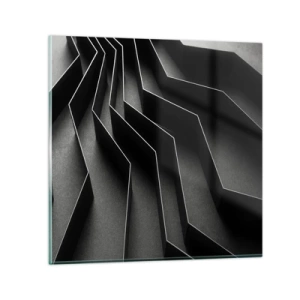 Schilderen op glas - Ruimtelijke orde - 60x60 cm