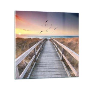 Schilderen op glas - De ruimte voor opvliegen - 60x60 cm