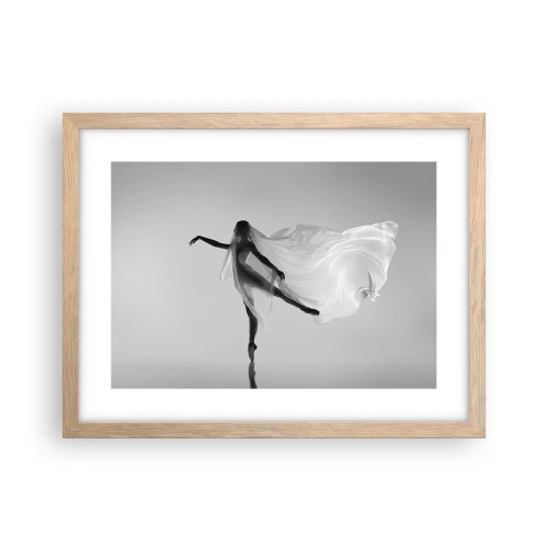 Een poster in een licht eiken lijst - Lichtheid en gratie - 40x30 cm