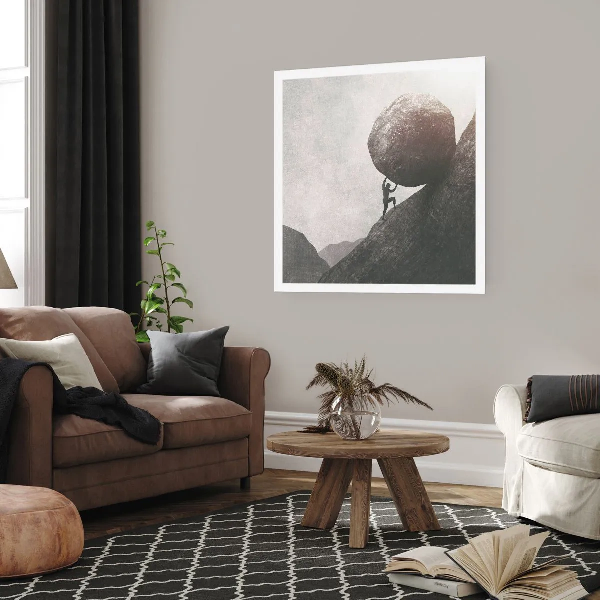 Poster - Ik geloof tegen alle hoop in - 30x30 cm