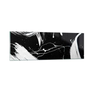 Schilderen op glas - Breek de duisternis - 90x30 cm