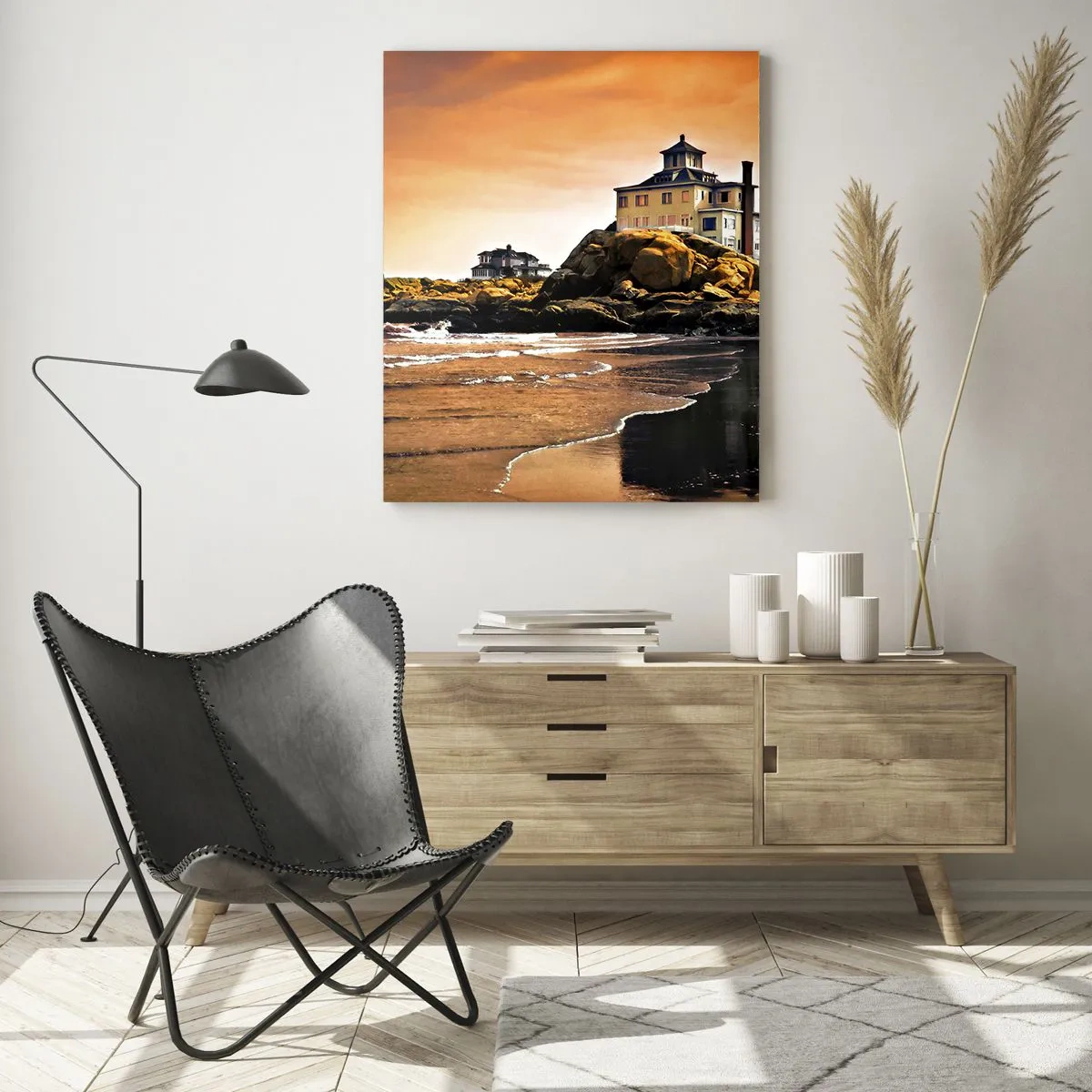 Schilderen op glas - Westkust elegantie - 50x70 cm