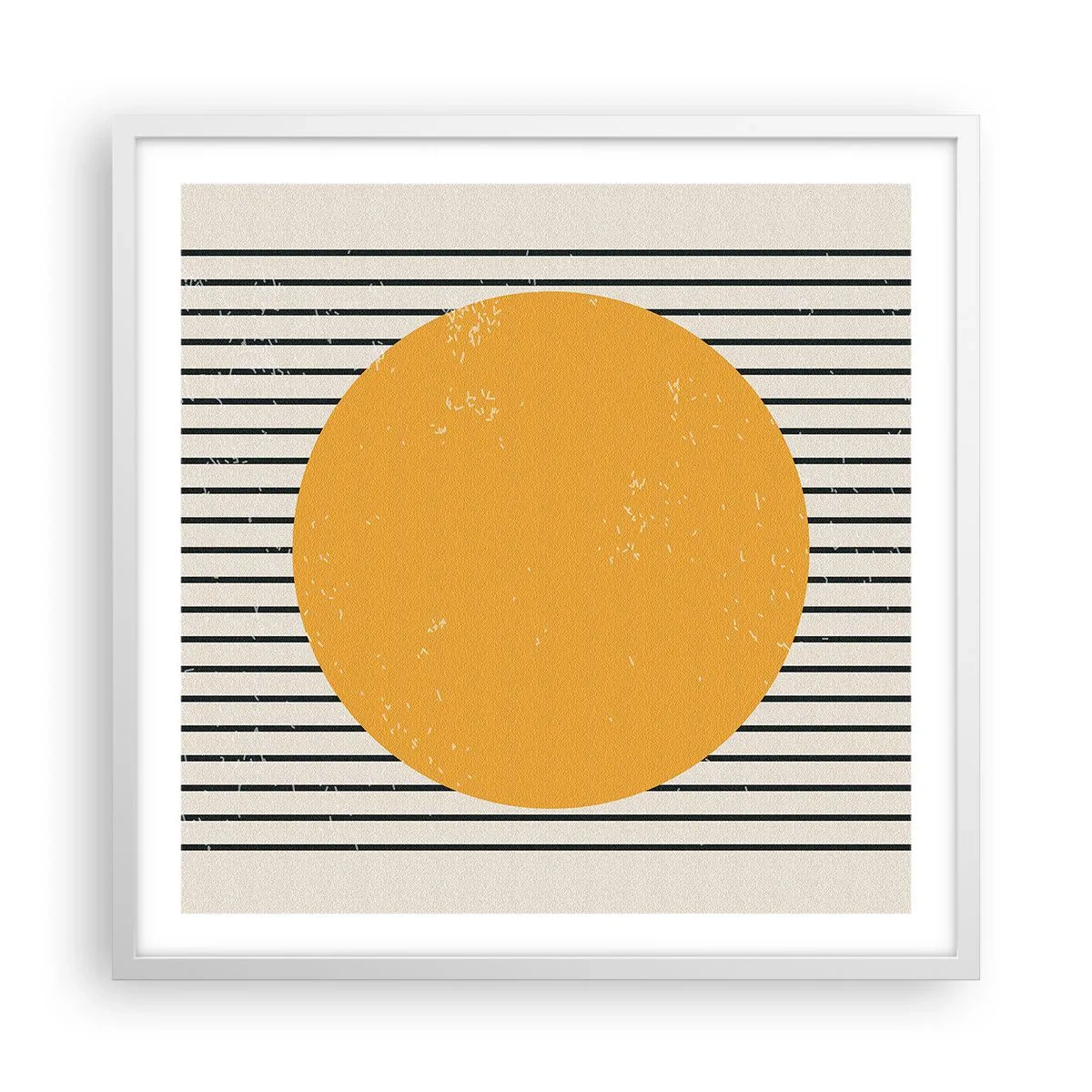Poster in een witte lijst - De kracht van eenvoud - 60x60 cm